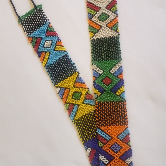 Massai Beaded Women Waist Belt - Picture 2 of 10